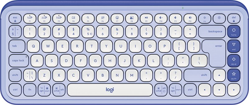 Logitech pop icon keys draadloos toetse 775454 - Logitech Pop Icon Keys Draadloos Lila Toetsenbord