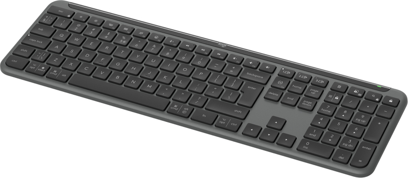 Logitech signature slim k950 draadloos 775430 2 orig - Logitech K950 Signature Slim Draadloos Grijs Toetsenbord