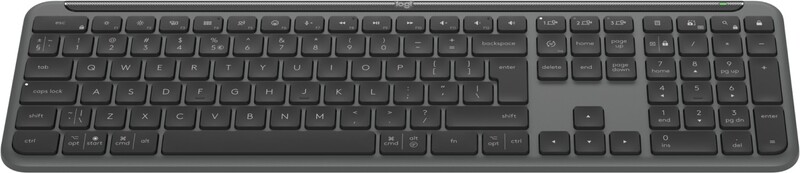 Logitech signature slim k950 draadloos 775430 4 orig - Logitech K950 Signature Slim Draadloos Grijs Toetsenbord