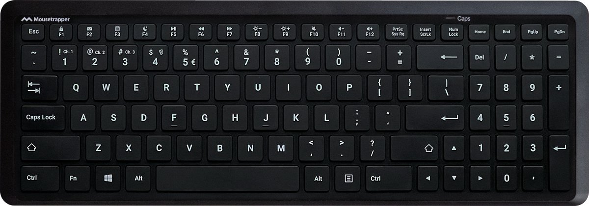 Mousetrapper type midi compact toetsenbord 5 orig - Mousetrapper Type Midi Compact Toetsenbord (zwart)