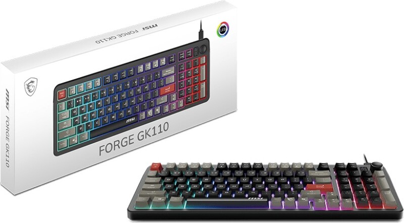 Msi forge gk110 keyboard verlichti 5 orig - MSI FORGE GK110 Toetsenbord