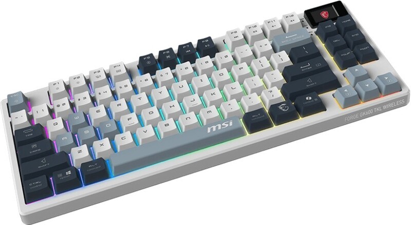 Msi forge gk600 tkl sky us keyboar 3 orig - MSI Forge GK600 TKL Wireless Mechanical Gaming Keyboard White