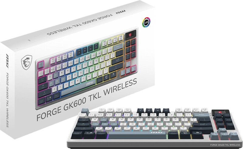 Msi forge gk600 tkl sky us keyboar 5 orig - MSI Forge GK600 TKL Wireless Mechanical Gaming Keyboard White