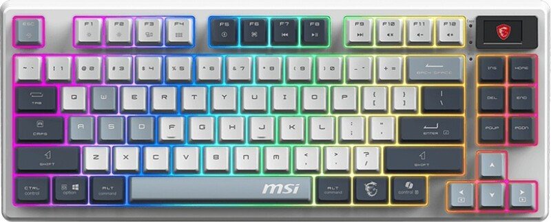 Msi forge gk600 tkl sky us keyboar - MSI Forge GK600 TKL Wireless Mechanical Gaming Keyboard White