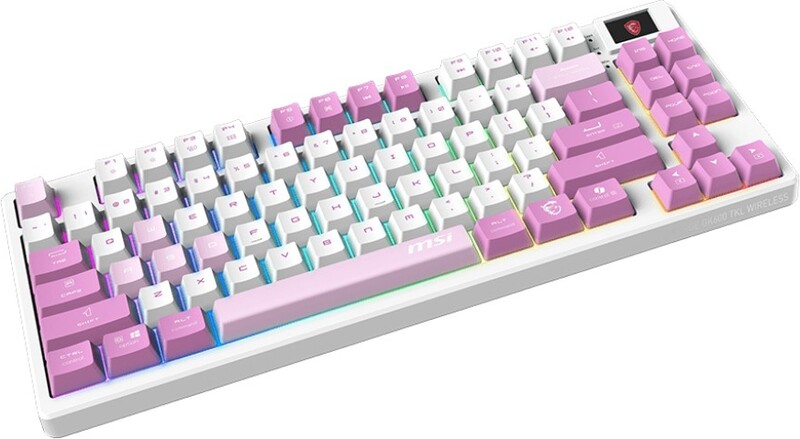 Msi forge gk600 tkl w violet us 2 orig - MSI FORGE GK600 TKL Violet - Toetsenbord (Pink)