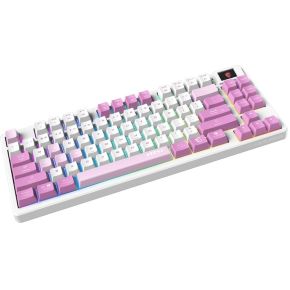 FORGE GK600 TKL Wireless Gaming Keyboard Violet - Hot-Swappable Linear Mechanical Switches, PBT Keycaps - afbeelding 2