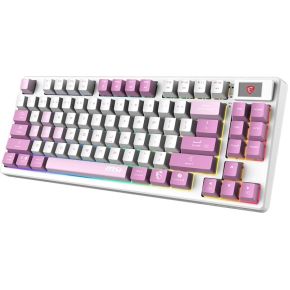 FORGE GK600 TKL Wireless Gaming Keyboard Violet - Hot-Swappable Linear Mechanical Switches, PBT Keycaps - afbeelding 3