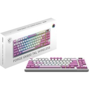 FORGE GK600 TKL Wireless Gaming Keyboard Violet - Hot-Swappable Linear Mechanical Switches, PBT Keycaps - afbeelding 5