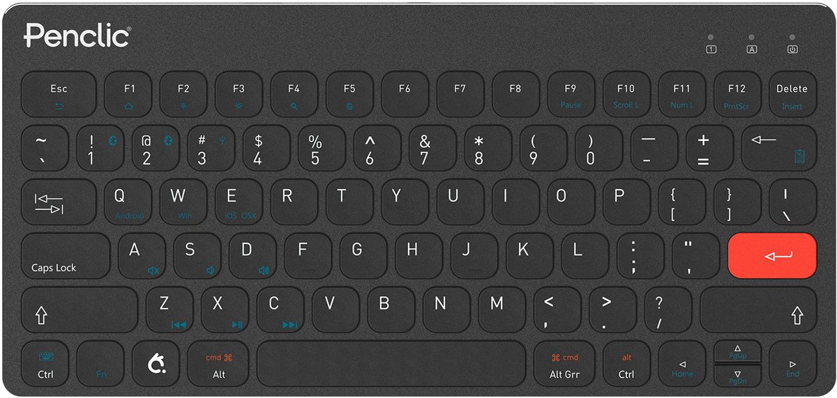 Penclic kb3 compact toetsenbord zwart 4 orig - Penclic Kb3 Compact Toetsenbord (zwart)