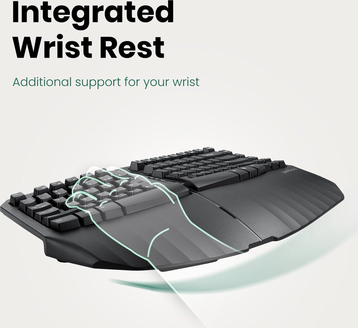 Perixx periboard 524b bedraad ergonom 4 orig - Perixx Periboard-524B Bedraad Ergonomisch Toetsenbord (zwart)