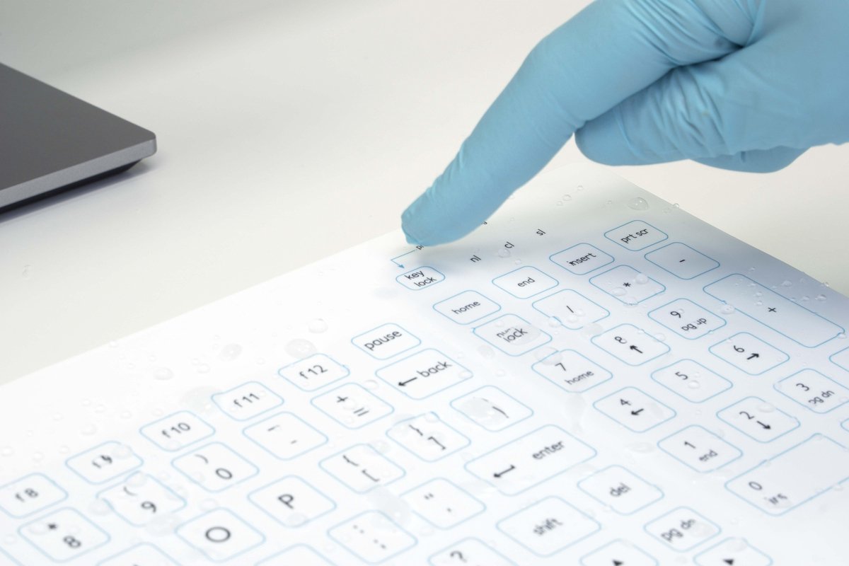 Purekeys draadloos medisch toetsenbord 3 orig - Purekeys Draadloos Medisch Toetsenbord (wit)