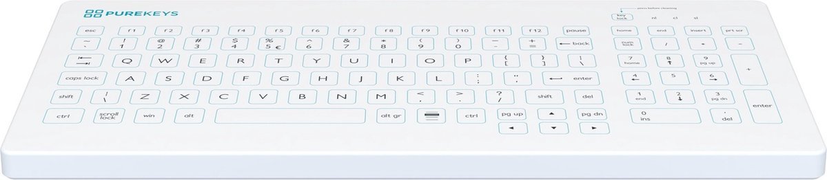 Purekeys draadloos medisch toetsenbord