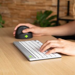 Compact Break toetsenbord Draadloos Wit Qwerty Spaans - afbeelding 5