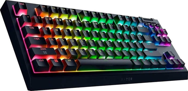 Razer blackwidow v4 draadloos toetse 775554 4 orig - Razer BlackWidow V4 Tenkeyless HyperSpeed Linear Yellow toetsenbord