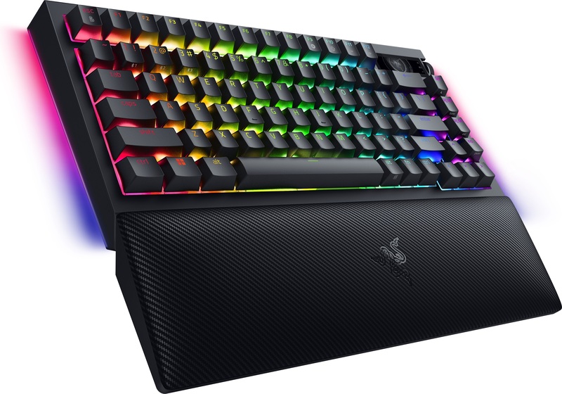 Razer blackwidow v4 pro 75 draadloos 775290 2 orig - Razer BlackWidow V4 Pro TKL Draadloos Zwart Razer Orange Toetsenbord