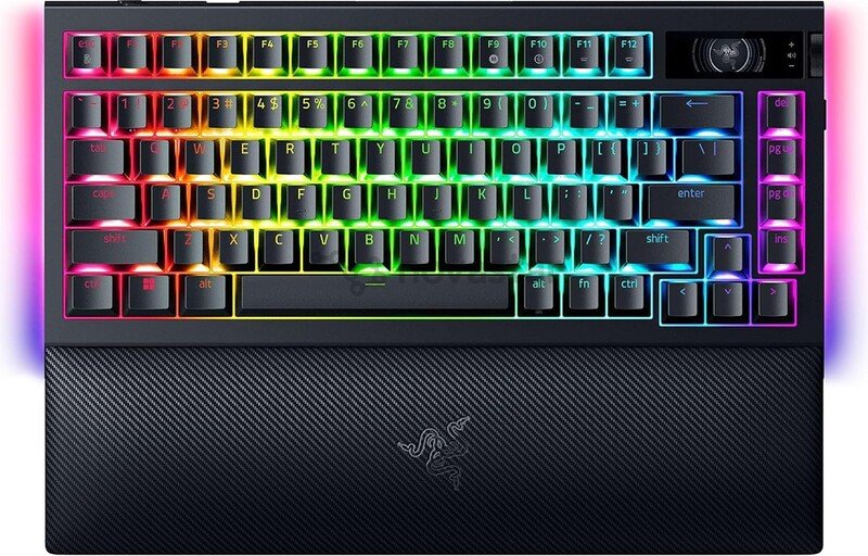 Razer blackwidow v4 pro 75 draadloos 775290 - Razer BlackWidow V4 Pro TKL Draadloos Zwart Razer Orange Toetsenbord