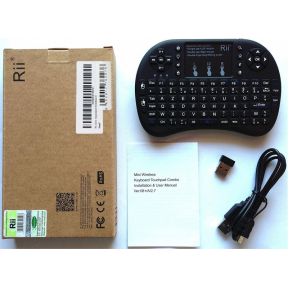 i8+ Mini toetsenbord Draadloos Zwart Toetsenbord - afbeelding 3