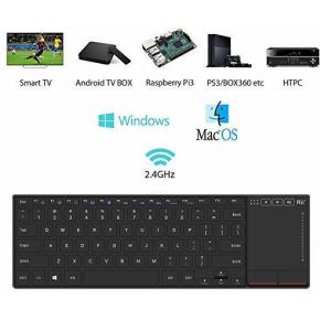 K22 Ultra Slim Wireless Multimedia Keyboard with Touchpad - afbeelding 3
