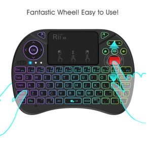 X8 RGB Draadloos Toetsenbord Zwart - afbeelding 2