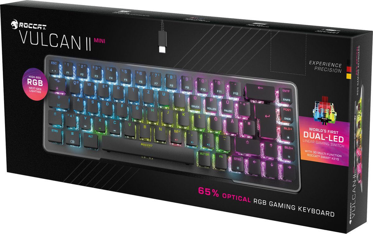 Roccat vulcan ii mini mechanisch opti 6529371 5 orig - Roccat Vulcan II Mini Mechanisch Optisch Gaming Toetsenbord (zwart)