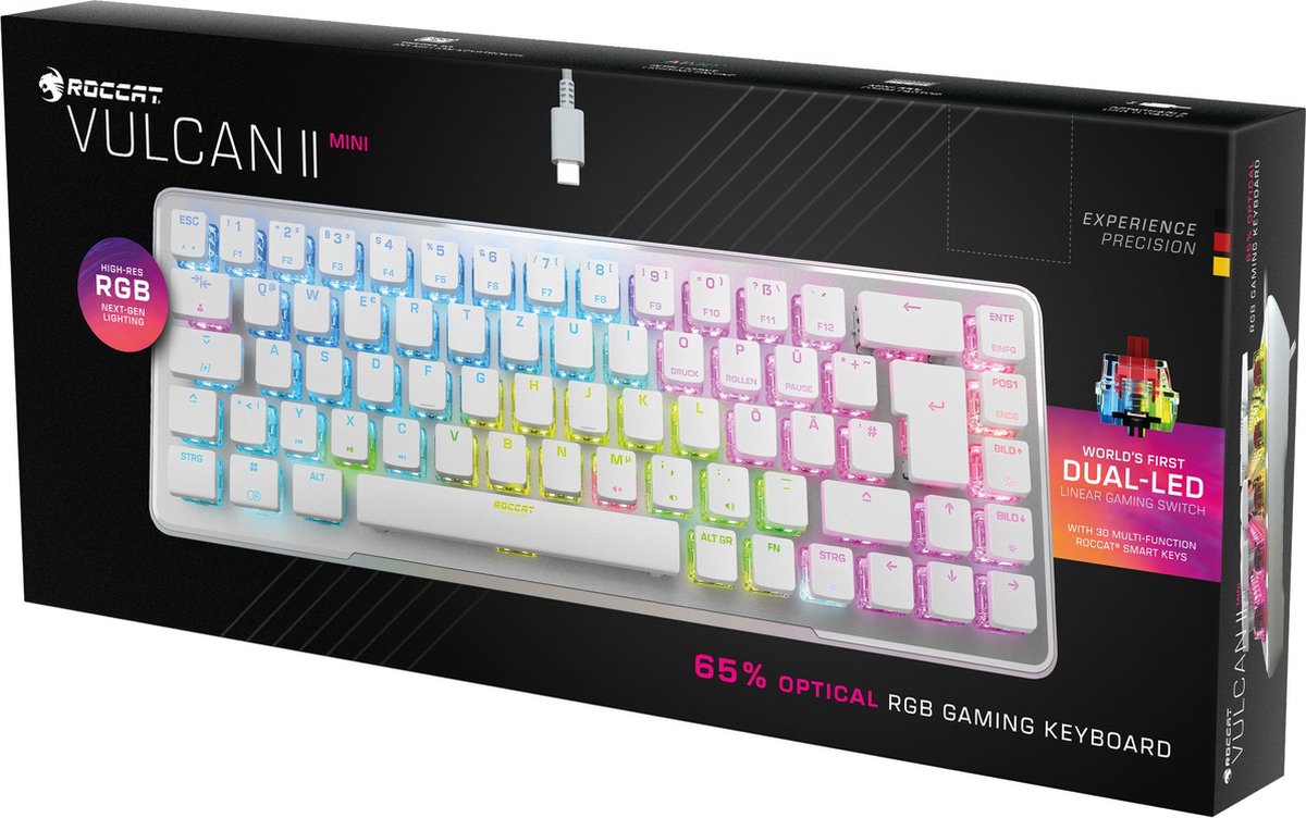 Roccat vulcan ii mini mechanisch opti 6529511 6 orig - Roccat Vulcan II Mini Mechanisch Optisch Gaming Toetsenbord (wit)
