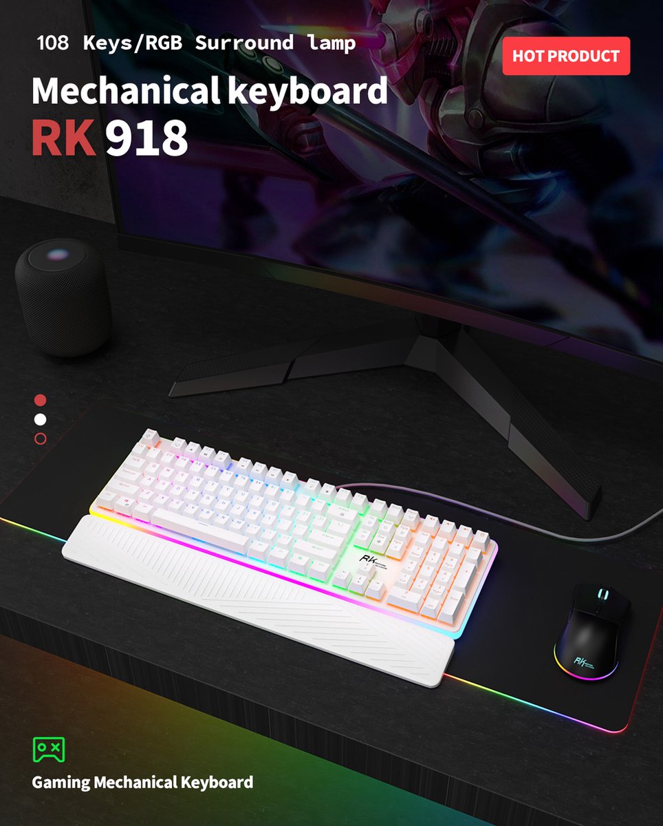 Royal kludge rk918 toetsenbord mecha 6529336 5 orig - Royal Kludge Rk918 Toetsenbord (wit)