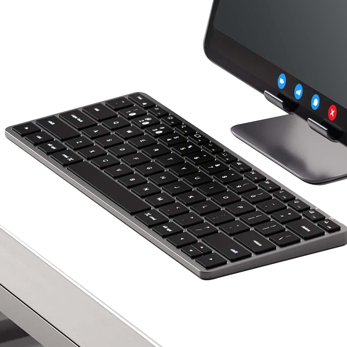 Satechi compact slim x1 bluetooth toet 2 orig - Satechi Compact Slim X1 Bluetooth Toetsenbord (grijs)
