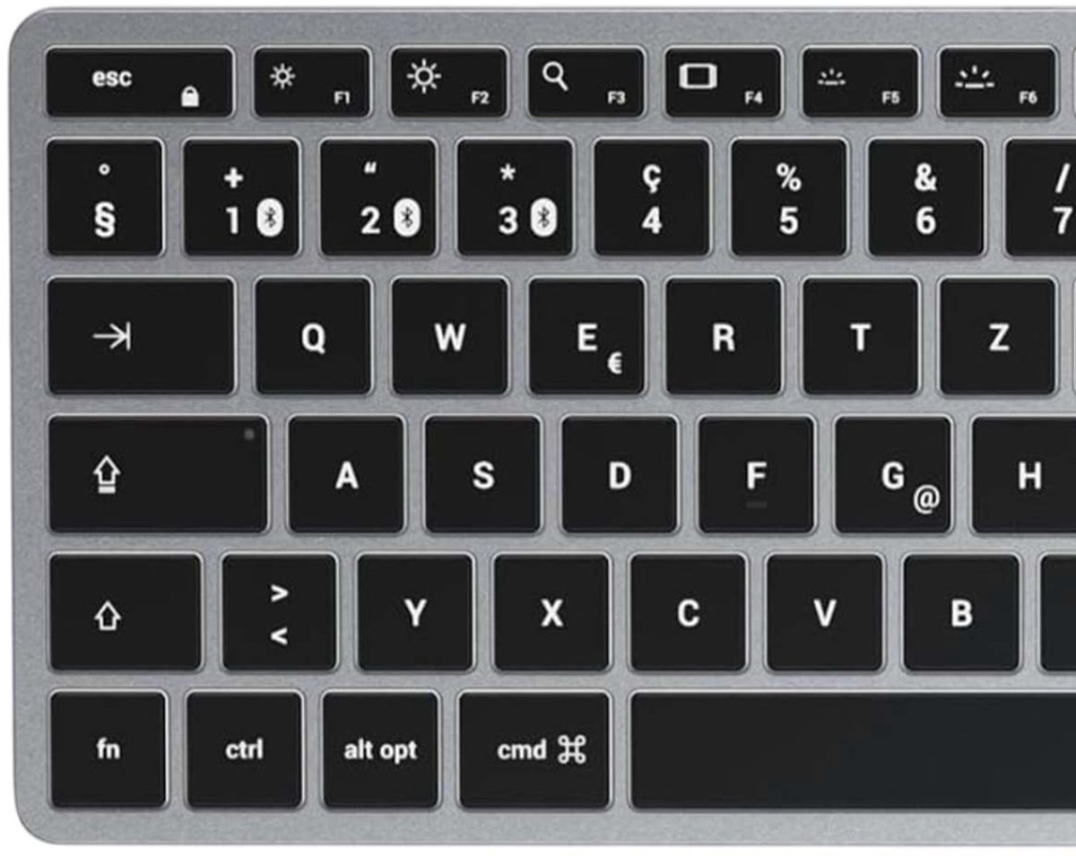 Satechi compact slim x1 bluetooth toet 3 orig - Satechi Compact Slim X1 Bluetooth Toetsenbord (grijs)