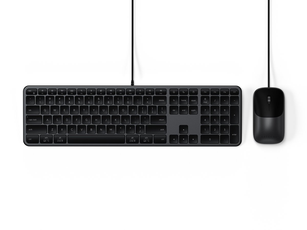Satechi slim clx3 bekabeld mouse toets 6878495 3 orig - Satechi Slim CLX3 Toetsenbord (zwart)
