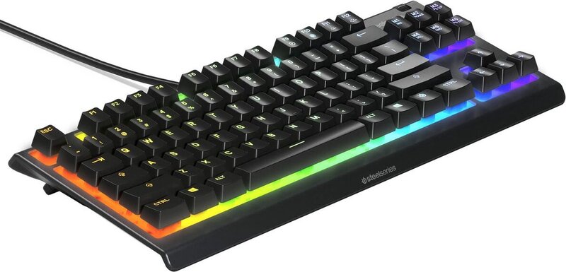Steelseries apex 3 tkl toetsenbord 775240 4 orig - SteelSeries Apex 3 TKL Zwart Gaming Toetsenbord