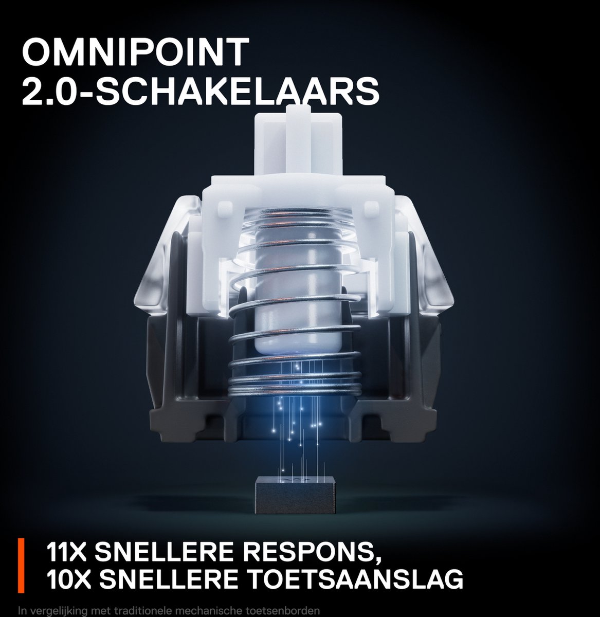 Steelseries apex pro mini draadloos mechan 10 orig - SteelSeries Apex Pro Mini Draadloos Mechanisch Toetsenbord (zwart)