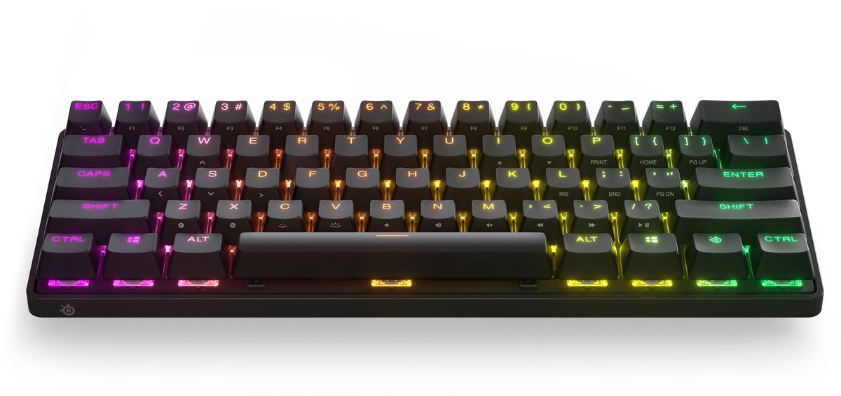 Steelseries apex pro mini draadloos mechan 8 orig - SteelSeries Apex Pro Mini Draadloos Mechanisch Toetsenbord (zwart)