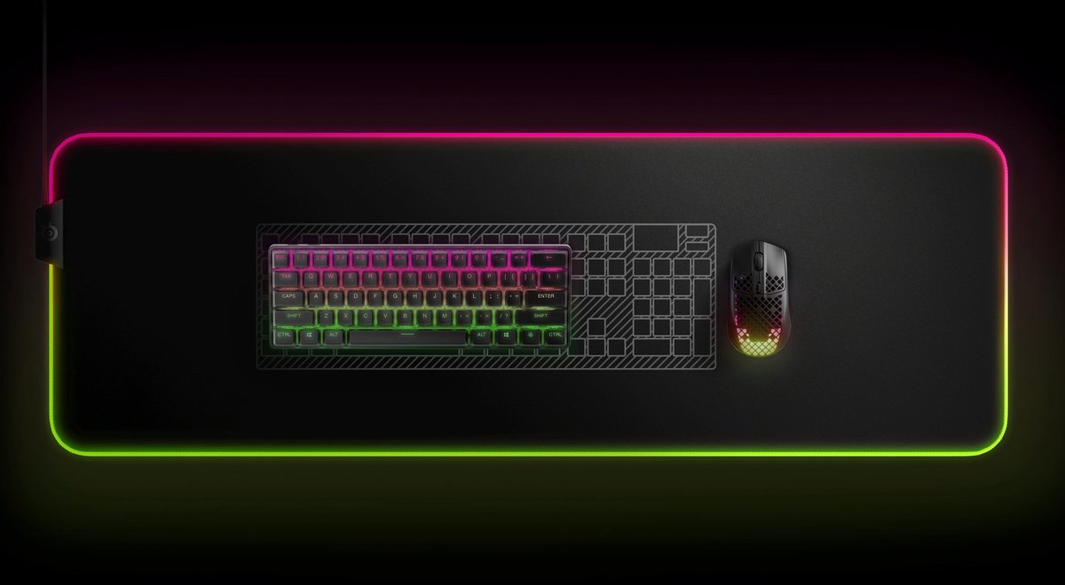 Steelseries apex pro mini draadloos mechan 9 orig - SteelSeries Apex Pro Mini Draadloos Mechanisch Toetsenbord (zwart)