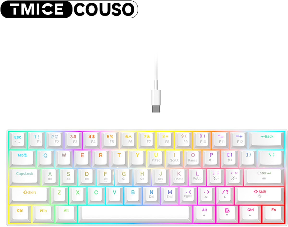 Tmice cx23 60 mechanical keyboard bl 6880881