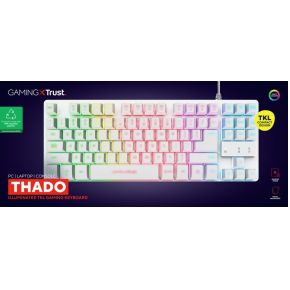 GXT 833W Thado TKL Gaming Toetsenbord Wit - afbeelding 6