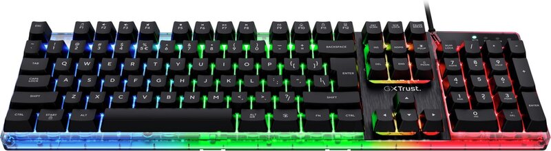 Trust gxt 835 verlicht gamingtoetsen 3 orig - Trust GXT 835 Azor Toetsenbord Zwart