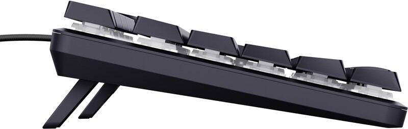Trust gxt 866 torix mechanisch toets 4 orig - Trust GXT 866 Torix Low Profile Toetsenbord Zwart