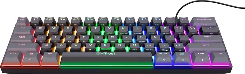 Trust gxt 867 acira 60 mini mechanis 3 orig - Trust GXT 867 Acira Mini Mechanisch Toetsenbord Zwart