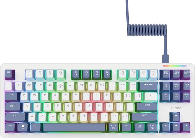 Trust gxt 872 xyra mechanisch tkl ga - Trust GXT 872 Xyra TKL Toetsenbord (White)