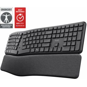 Keyra Ergonomisch toetsenbord Draadloos Zwart Toetsenbord - afbeelding 2