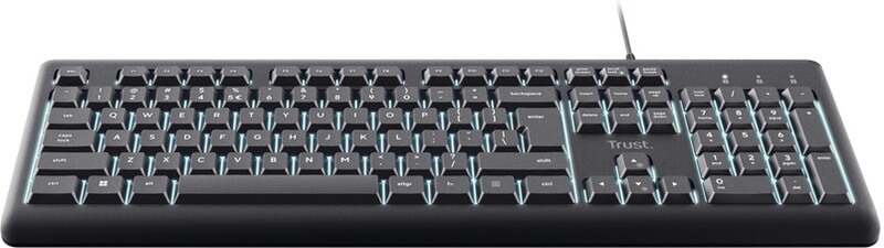 Trust primo verlicht toetsenbord sti 3 orig - Trust Primo Illuminated Keyboard USB Black US QWERTY