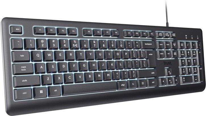 Trust primo verlicht toetsenbord sti 4 orig - Trust Primo Illuminated Keyboard USB Black US QWERTY