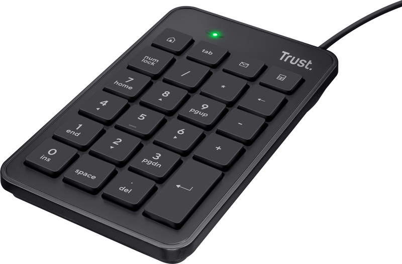 Trust xalas usb numpad 2 orig - Trust Xalas USB Numpad Toetsenbord (zwart)