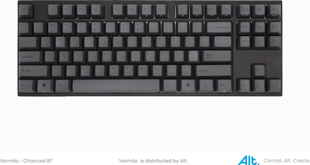 Varmilo vea87 charcoal tkl mechanisch 6529543 3 orig - Varmilo Vea87 Charcoal Tkl Mechanisch Toetsenbord (bruin)
