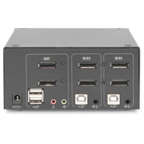 Assmann digitus ds 12862 kvm switch zw 4 orig - Digitus Ds-12862 2-poorts DisplayPort KVM-switch