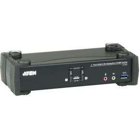 Aten 2 poorts kvm schakelaar zwart 4 orig - ATEN Cs1922 USB 3.0 4K 2-poorts DisplayPort KVM-switch