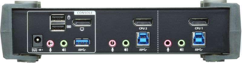 Aten 2 poorts kvm schakelaar zwart 7231597 2 orig - ATEN Cs1922 USB 3.0 4K 2-poorts DisplayPort KVM-switch