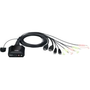 Aten cs22h kvm switch zwart