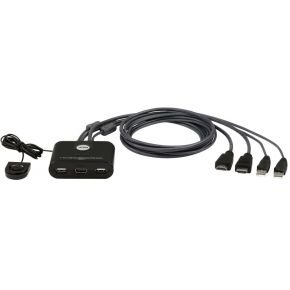 Aten cs22hf kvm switch zwart