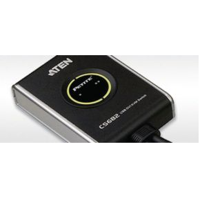 Aten kvm switch 2 port dvi usb 3 orig - Aten Cs682 D Single Link USB Audio 2-poorts DVI KVM-switch